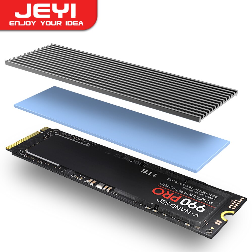 Laptop Accessories Cooling Pad - JEYI M.2 SSD 방열판, 알루미늄 NVMe