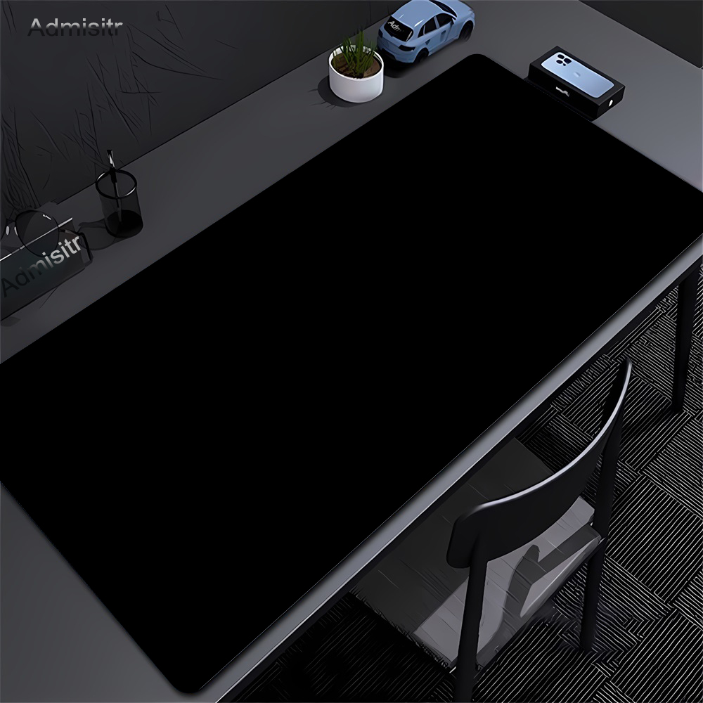Laptop Accessories For Protection - 대형 블랙 마우스 패드, 단색 게이밍