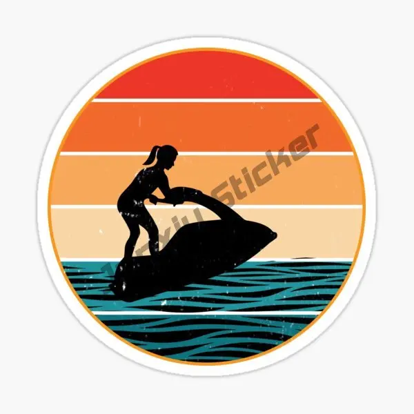 성격 로고 제트 스키 스티커 방수 데칼 자동차 액세서리 - Laptop Accessories Logo 리뷰 및 가격
