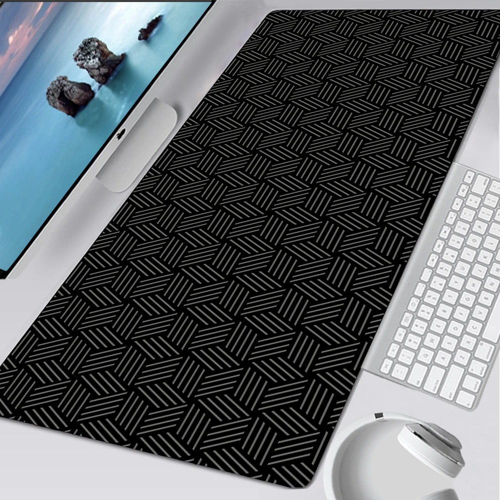 노트북 블랙 마우스 패드, 간단한 육각 데스크 매트,  - Laptop Accessories For Protection 리뷰 및 가격