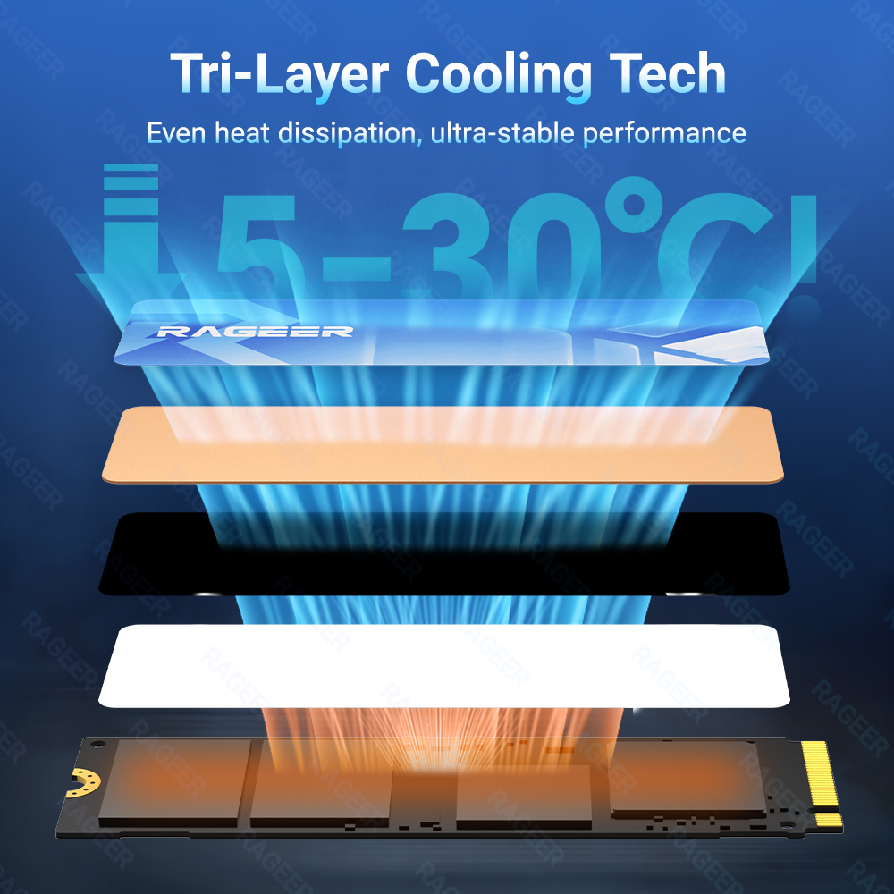 RAGEER M.2 2280 SSD 쿨러 - 그래핀-구 - Laptop Accessories Cooling Pad 리뷰 및 가격