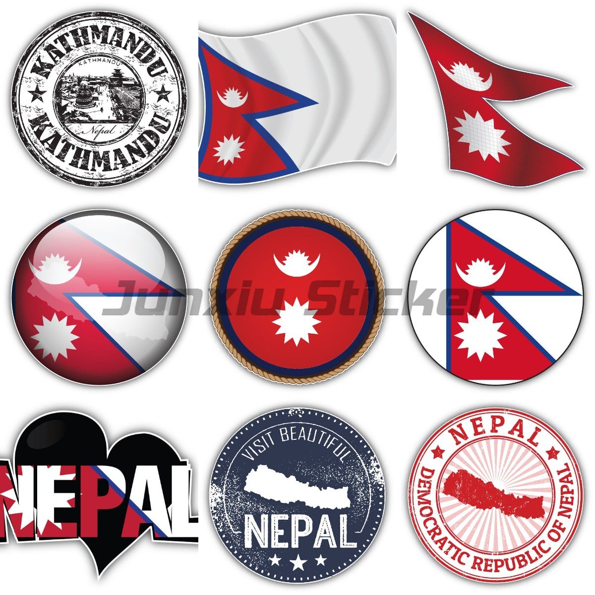네팔 국기 범퍼 비닐 자전거 창문 랩 노트북 스티커 바 - Laptop Accessories In Nepal 리뷰 및 가격