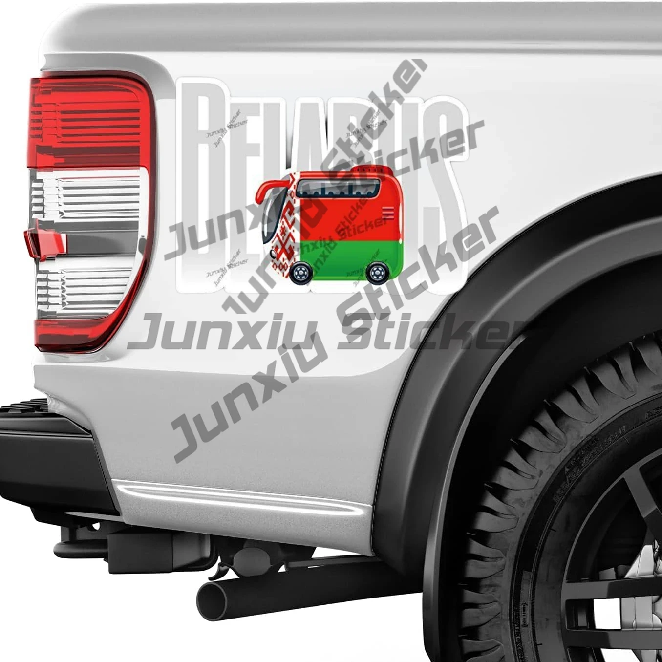 벨라루스 여행 버스 국기 라벨 비닐 데칼, 벨라루스 국 - Laptop Accessories Logo 리뷰 및 가격