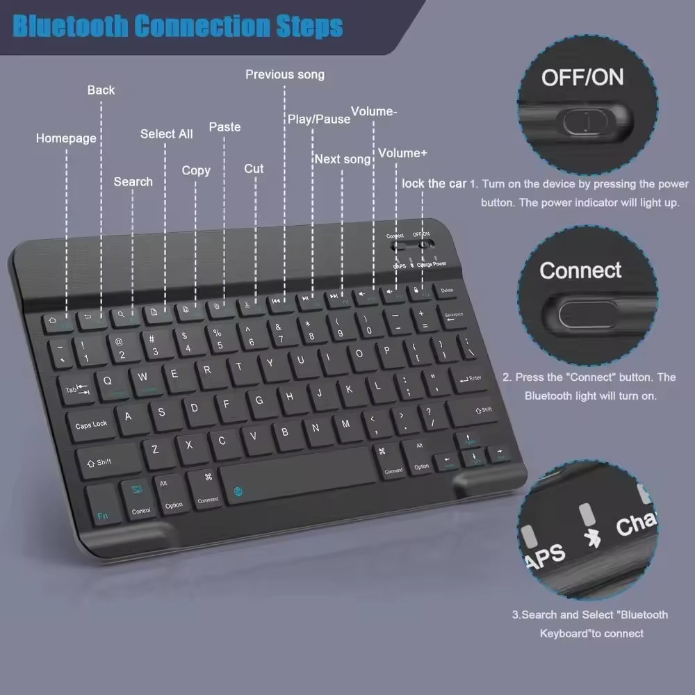 블루투스 무선 키보드 휴대전화 태블릿 키보드 및 마우스 - Mini Wireless Mouse 리뷰 및 가격