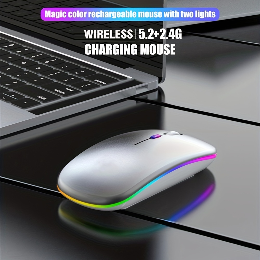 무선 마우스 RGB 충전식 USB 2.4GHz 블루투스 - Mini Wireless Mouse 리뷰 및 가격