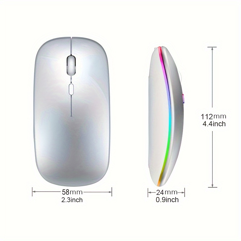 무선 마우스 RGB 충전식 USB 2.4GHz 블루투스 - Mini Wireless Mouse 리뷰 및 가격