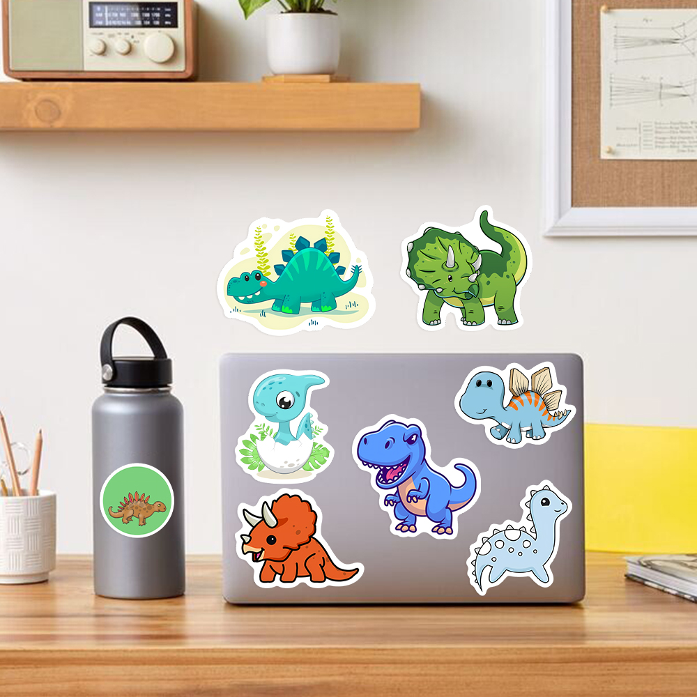 귀여운 사랑스러운 공룡 스티커, 귀여운 동물 셀프 접착 - Laptop Accessories Kids 리뷰 및 가격