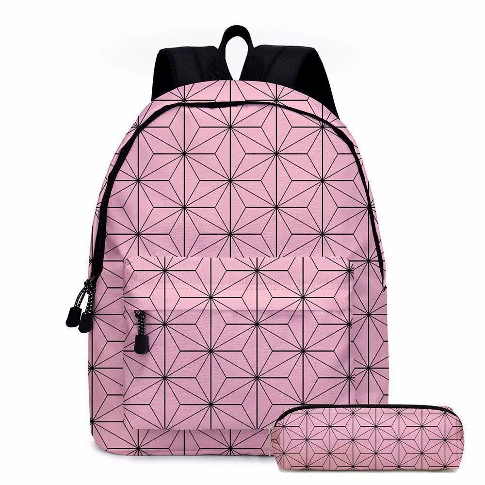 애니메이션 악마 슬레이어 배낭 연필 케이스 2Pcs 세 - Laptop Accessories Girls 리뷰 및 가격