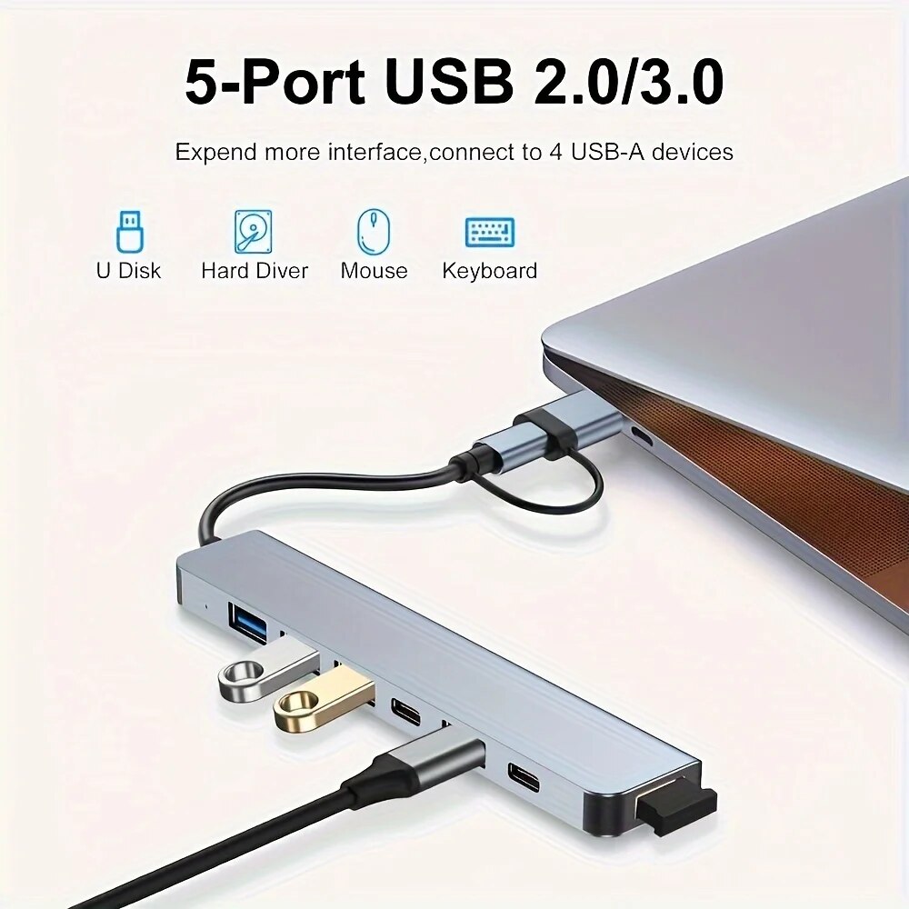 2 in 1 USB3.0 허브 7포트 타입 C 확장 스 - Laptop Accessories Price 리뷰 및 가격