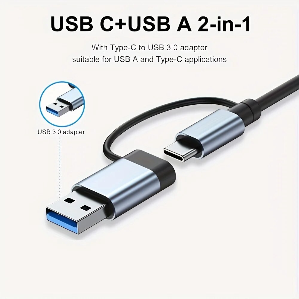 2 in 1 USB3.0 허브 7포트 타입 C 확장 스 - Laptop Accessories Price 리뷰 및 가격
