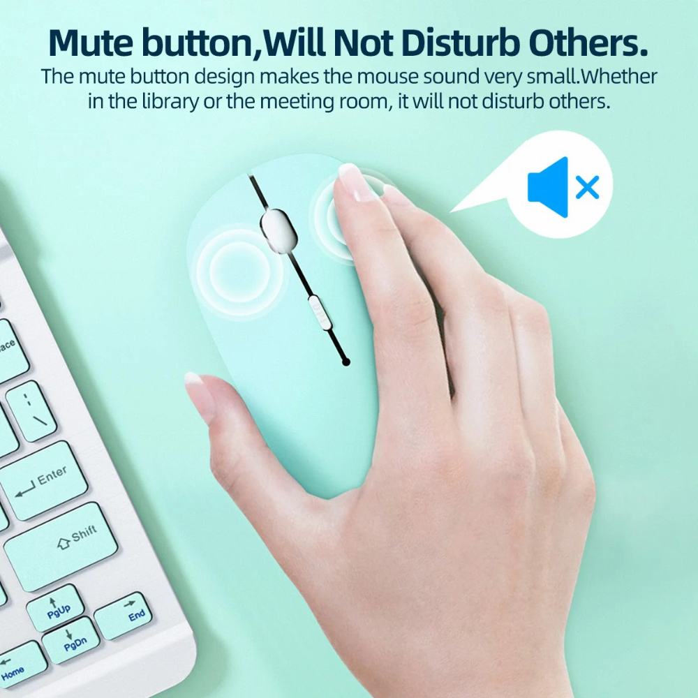 무음 Bluetooth 호환 마우스 컴퓨터 노트북 광  - Mini Wireless Mouse 리뷰 및 가격
